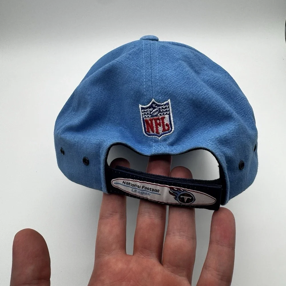 New Reebok Tennessee Titans Hat Cap‎ Men's Blue Adjustable Strap Vintage NFL Y2K